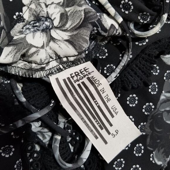 Free People Floral Lace Flowy Dress - Picture 2 of 7